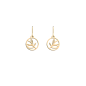 Les Georgettes - Boucles d'oreilles Arbre De Vie - 16 mm, taille M