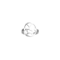 Les Georgettes - Bague ronde Girafe - diamètre 16 mm, taille M