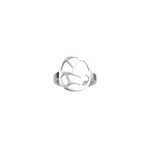 Les Georgettes - Bague ronde Girafe - diamètre 16 mm, taille M