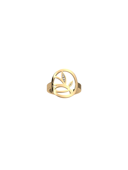 Les Georgettes - Bague ronde Arbre De Vie - diamètre 16 mm, taille 52