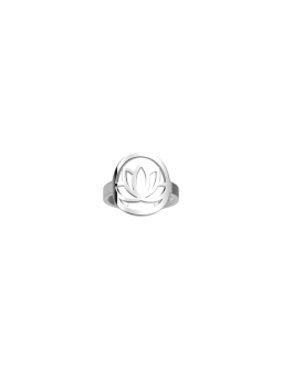 Les Georgettes - Bague Lotus Ronde - diamètre 16 mm, taille S