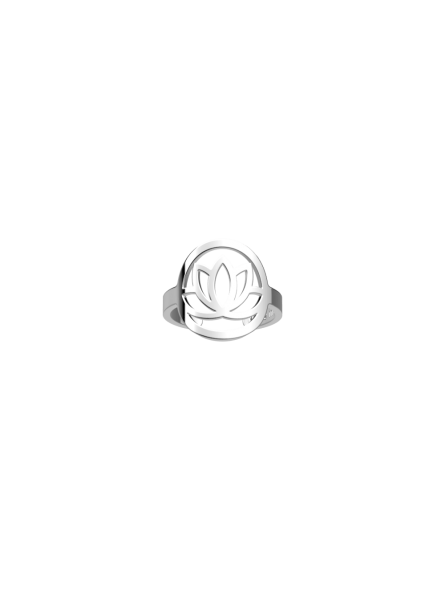Les Georgettes - Bague Lotus Ronde - diamètre 16 mm, taille S