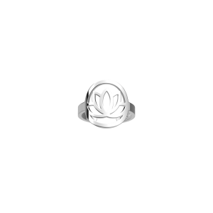 Les Georgettes - Bague Lotus Ronde - diamètre 16 mm, taille S