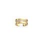 Les Georgettes - Bague Liens - 8 mm, taille 52 - Dorée