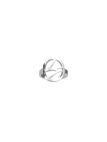 Les Georgettes - Bague Écorces Ronde - diamètre 16 mm, taille M