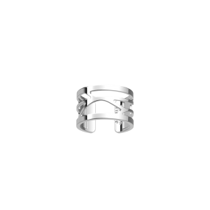Les Georgettes - Bague Écorces - 12 mm, taille M - Argentée