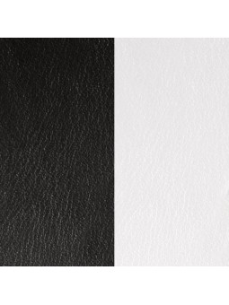 Cuir pour pendentif demi-lune collier Les Georgettes - Noir/Blanc 50 mm 703215399M4000