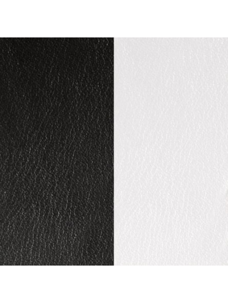 Cuir pour pendentif demi-lune collier Les Georgettes - Noir/Blanc 50 mm 703215399M4000