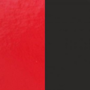 Cuir Bague Les Georgettes Les Clipsables 703213184AO000 - Cuir Bague Rouge Vernis Noir Femme