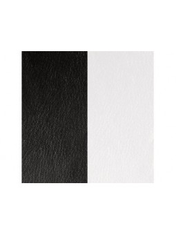 CUIR LG.25MM NOIR/BLANC