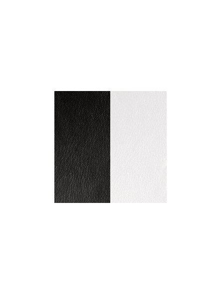 CUIR LG.25MM NOIR/BLANC