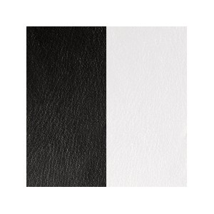 CUIR LG.25MM NOIR/BLANC