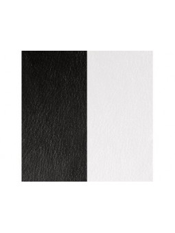 CUIR D.25MM NOIR/BLANC