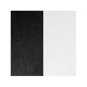CUIR D.25MM NOIR/BLANC