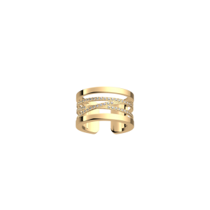 Bague Les Georgettes Collection "Liens"  Laiton Jaune Et Oxyde De Zirconium - 70305220108_054