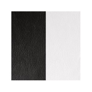 CUIR BAG 12MM noir/blanc