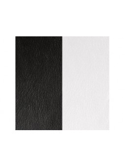 CUIR 25MM NOIR/BLANC
