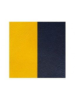CUIR 25MM JAUNE/MARINE