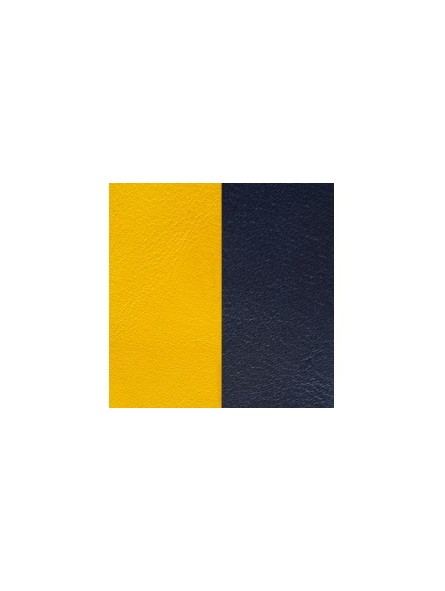 CUIR 14MM JAUNE/MARINE