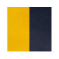 CUIR 14MM JAUNE/MARINE