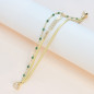 Flowers for Zoé - Bracelet Serendi Golden et Pierres Jade