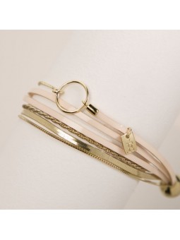 Flowers for Zoé - Bracelet Nolita Vernis Saumon