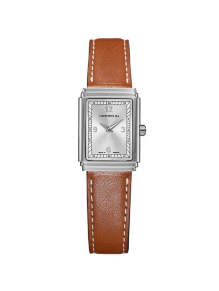 Herbelin - Montre Femme Art Deco Empire - Bracelet cuir gold - Ref 17577AP22GD