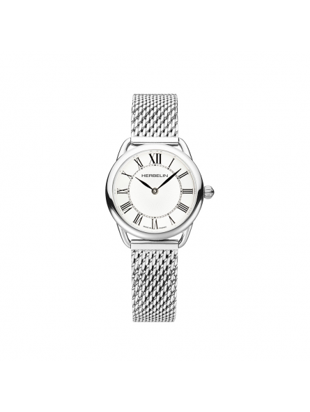 Herbelin - Montre Femme - Bracelet acier maille milanaise - Ref 17497AP08B
