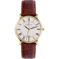 Montre Homme HERBELIN Classique Blanc PVD Or Jaune Cuir - 12248P08MA Montre Homme HERBELIN Classique Blanc PVD Or Jaune Cuir - 12248P08MA
