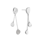 Boucles d'oreilles Calvin Klein, collection Sculptural Enchant, bijou acier référence 35000211