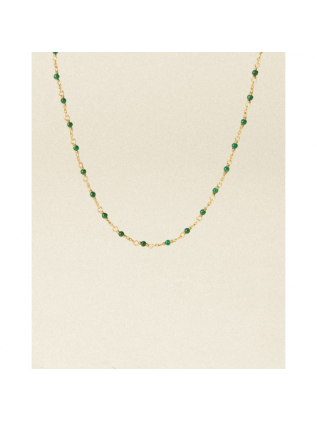Flowers for Zoé - Collier Aphaea Pierre Green Jade