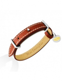 Bracelet Pm 1 Tour Cuir Chocolat Et Acier