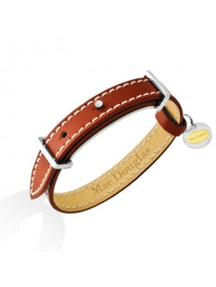 Bracelet Pm 1 Tour Cuir Chocolat Et Acier