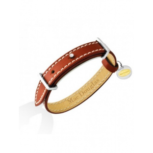 Bracelet Pm 1 Tour Cuir Chocolat Et Acier