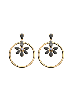 Les Georgettes - Boucles d'oreilles Shéhérazade - 25 mm, taille M