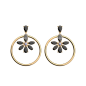 Les Georgettes - Boucles d'oreilles Shéhérazade - 25 mm, taille M
