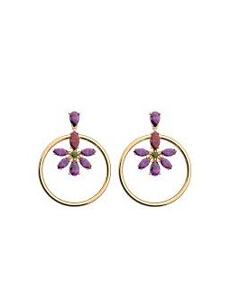 Les Georgettes - Boucles d'oreilles Shéhérazade - 25 mm, taille M