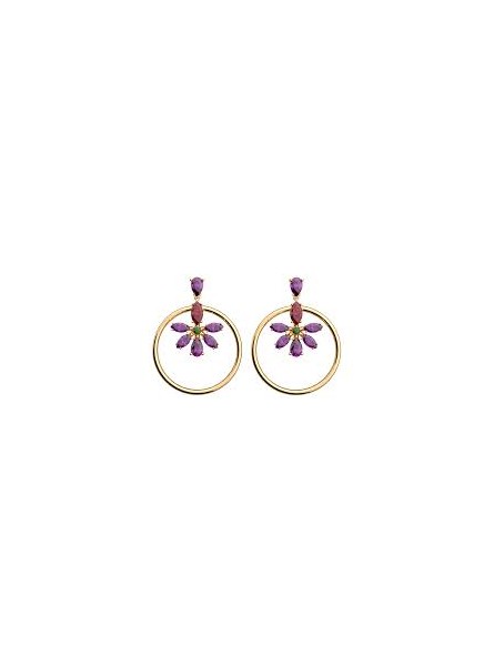 Les Georgettes - Boucles d'oreilles Shéhérazade - 25 mm, taille M