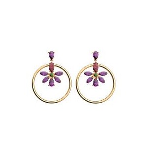 Les Georgettes - Boucles d'oreilles Shéhérazade - 25 mm, taille M