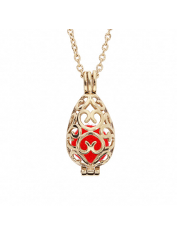 Bola De Grossesse Motif Goutte Cage collier acier