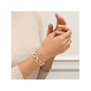 Les Georgettes - Bracelet Manchette Nomade - 14 mm, taille M