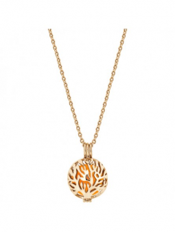Collier Femme Thabora Bola Grossesse Boule Arbre De Vie Acier Jaune Doré Personnalisable - 132472J
