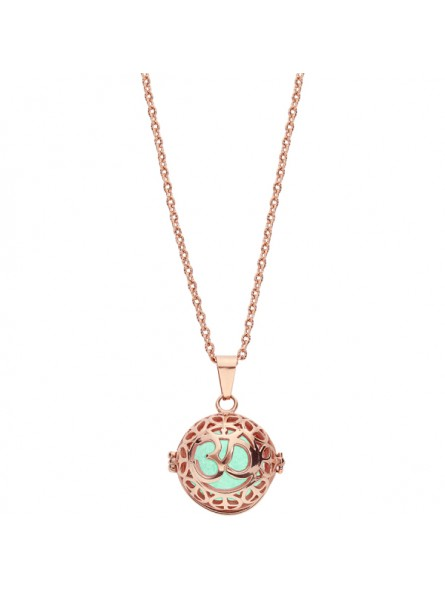 Collier Femme Thabora Bola Grossesse Boule Style Bouddhiste Acier Or Rose - 132467D Collier Femme Thabora Bola Grossesse Boule Style Bouddhiste Acier Or Rose - 132467D