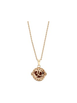 Collier Femme Thabora Bola Grossesse Boule Bouddhiste Acier Doré Jaune - 132467J