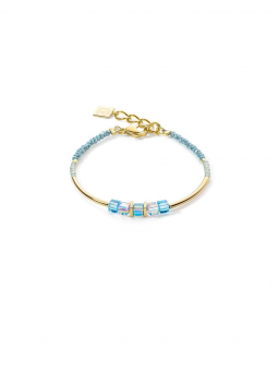 Bracelet Femme Coeur De Lion Geocube Story Minimalistic Or Turquoise - 5042300600