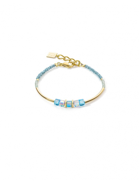 Bracelet Femme Coeur De Lion Geocube Story Minimalistic Or Turquoise - 5042300600 Bracelet Femme Coeur De Lion Geocube Story Minimalistic Or Turquoise - 5042300600