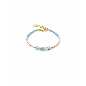 Bracelet Femme Coeur De Lion Geocube Story Minimalistic Or Turquoise - 5042300600