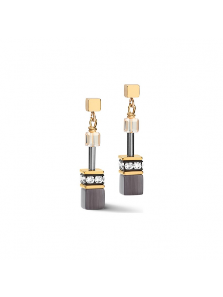 Boucles D'Oreille Coeur De Lion Pendantes Geocube Argenté Gris Or - 2839211216 Boucles D'Oreille Coeur De Lion Pendantes Geocube Argenté Gris Or - 2839211216