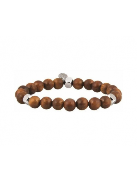 Bracelet Officina 1986 Perle Bois Marron Foncé - Oi061 - Marque Officina