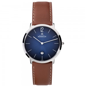Montre Homme HERBELIN City Bleu Cuir - 19515AP15GD